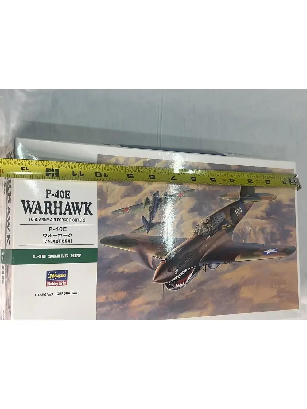 Hasegawa P-40E Warhawk 1:48 Airplane Model Kit Unpainted Unassembled Plastic